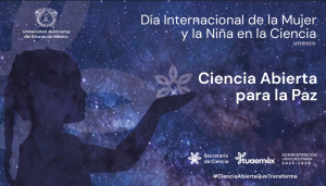 <span style="font-size: 20px;">Día Internacional de la Mujer y la Niña en la Ciencia</span><br><span style="font-size: 18px;">Ciencia Abierta para la Paz</span><br><span style="font-size: 16px;">Homenaje a la Dra. Ana María Beatriz Cetto Kramis</span>