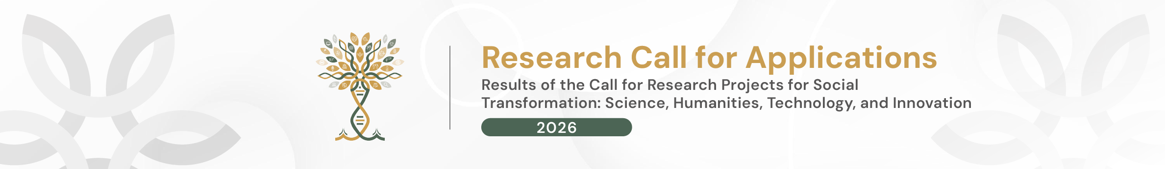 Results of the Call for Research Projects for Social Transformation: Science